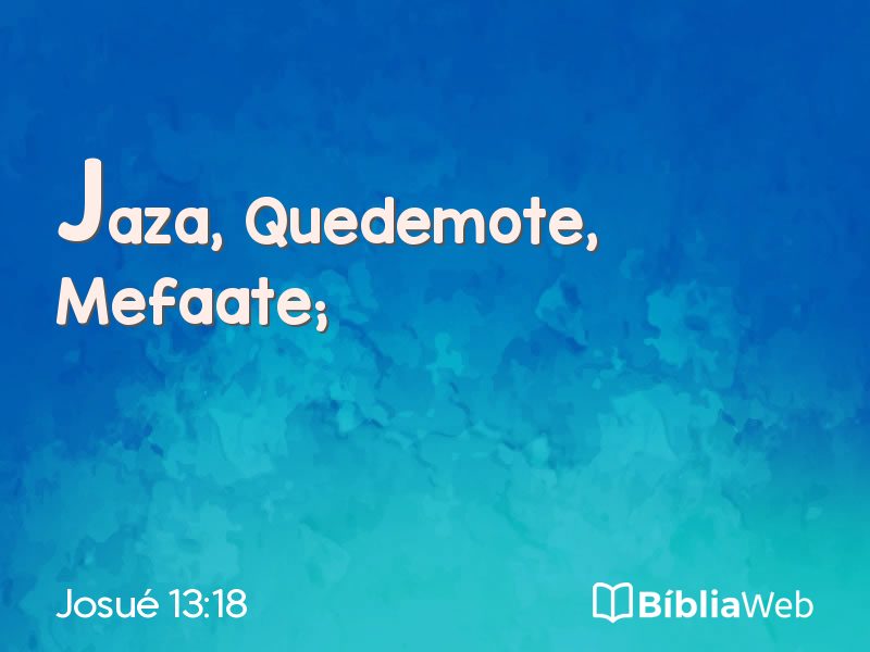 Josué 13:18 em imagem para compartilhar