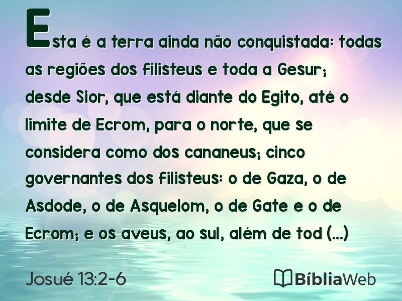 Josué 13:2-6 em imagem para compartilhar