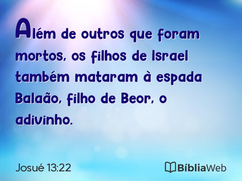 Josué 13:22 em imagem para compartilhar