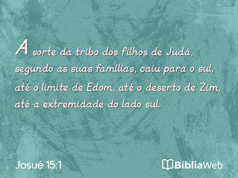 Josué 15:1 em imagem para compartilhar