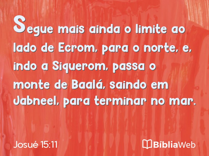 Josué 15:11 em imagem para compartilhar