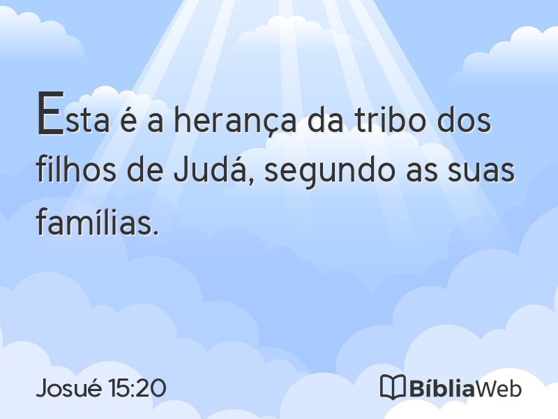 Josué 15:20 em imagem para compartilhar