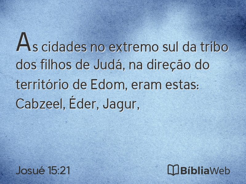 Josué 15:21 em imagem para compartilhar