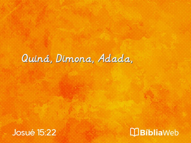 Josué 15:22 em imagem para compartilhar