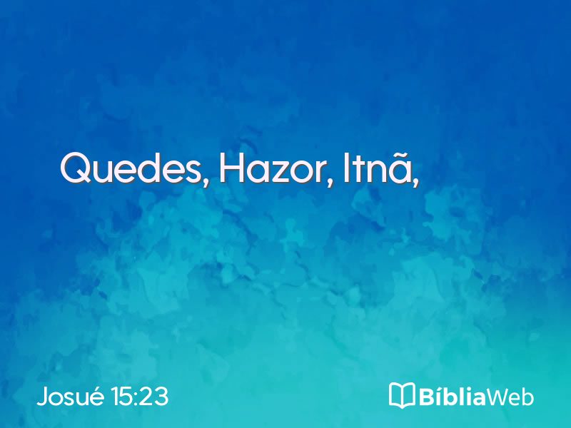 Josué 15:23 em imagem para compartilhar