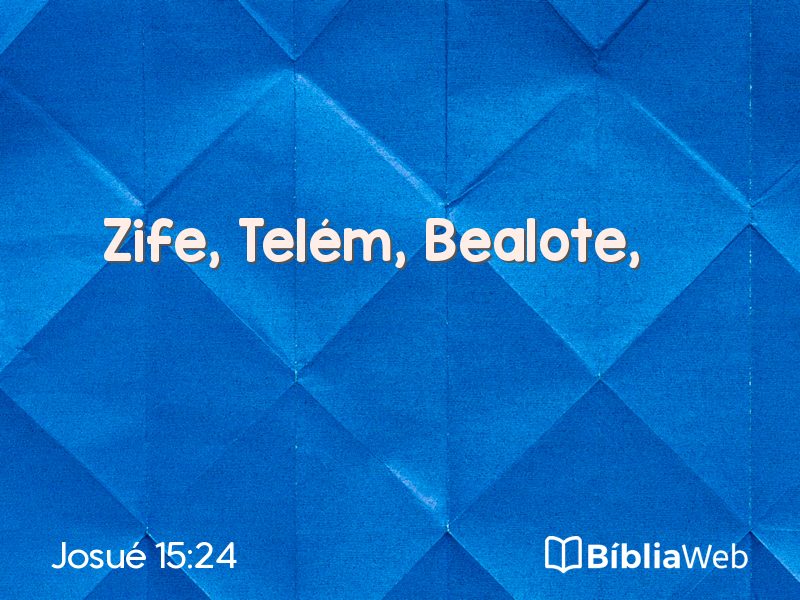 Josué 15:24 em imagem para compartilhar