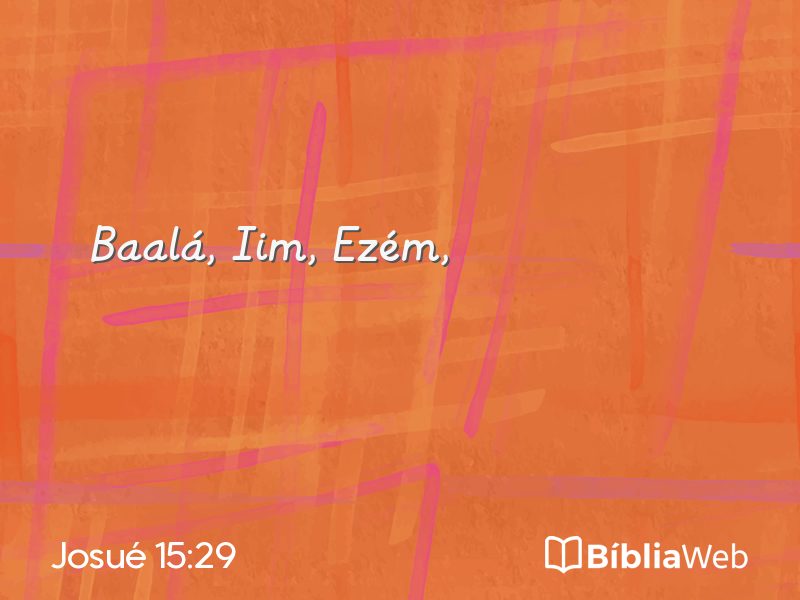 Josué 15:29 em imagem para compartilhar