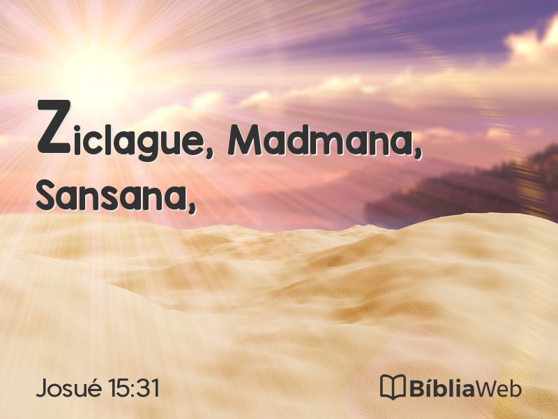 Josué 15:31 em imagem para compartilhar