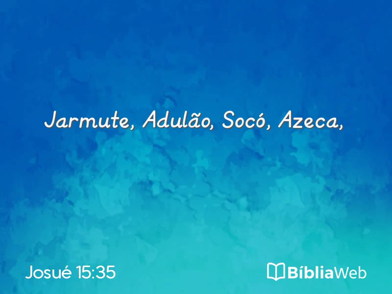Josué 15:35 em imagem para compartilhar