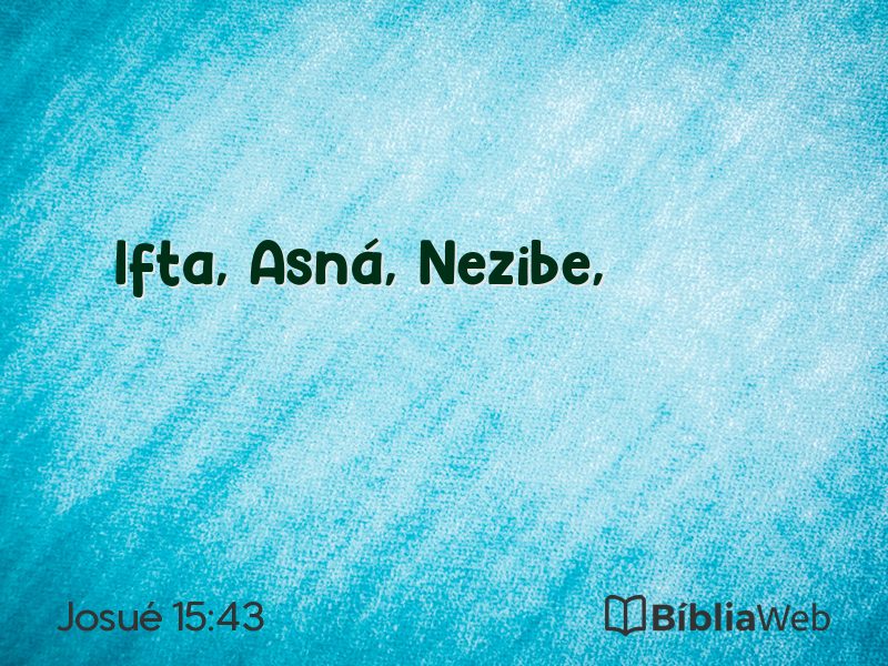 Josué 15:43 em imagem para compartilhar