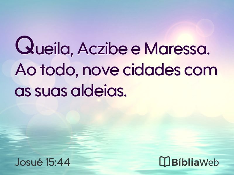 Josué 15:44 em imagem para compartilhar
