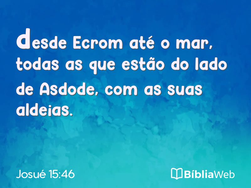 Josué 15:46 em imagem para compartilhar