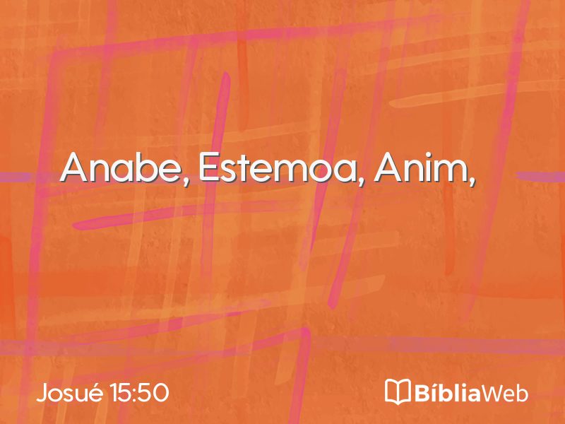 Josué 15:50 em imagem para compartilhar