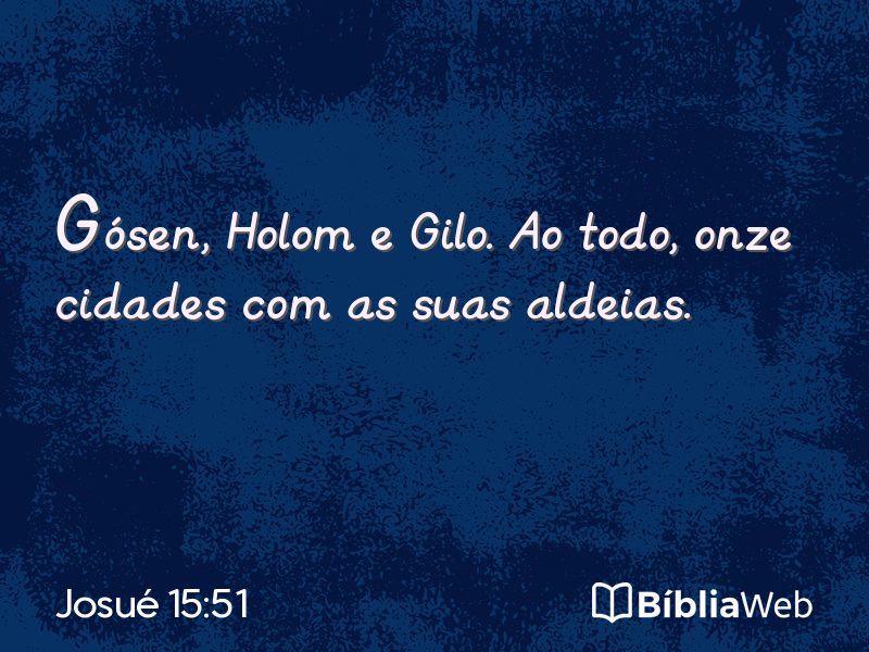 Josué 15:51 em imagem para compartilhar