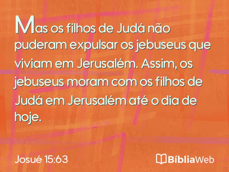 Josué 15:63 em imagem para compartilhar