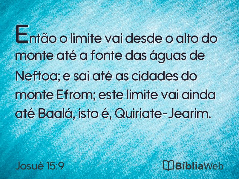 Josué 15:9 em imagem para compartilhar