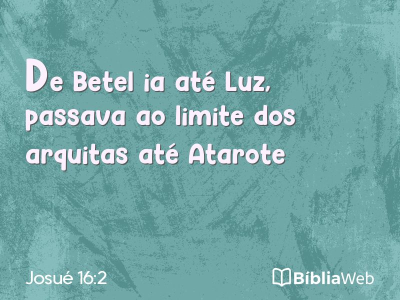 Josué 16:2 em imagem para compartilhar