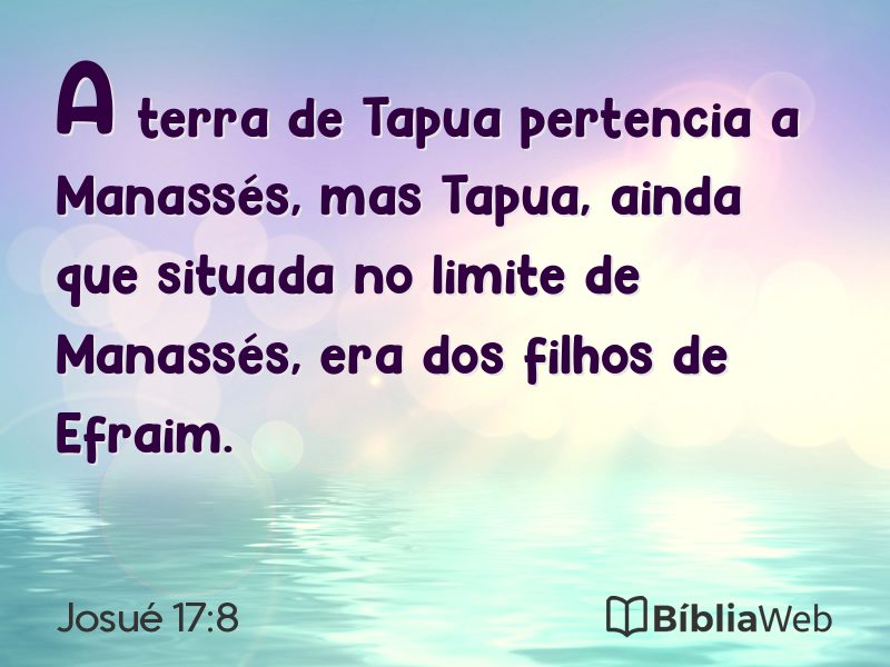 Josué 17:8 em imagem para compartilhar