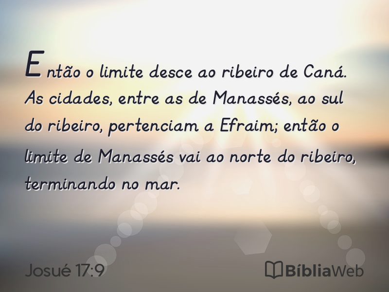 Josué 17:9 em imagem para compartilhar