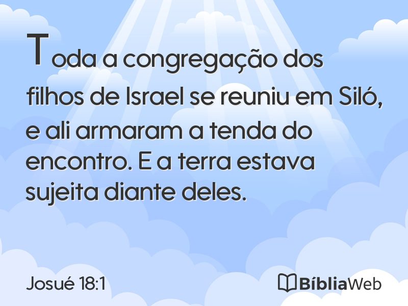 Josué 18:1 em imagem para compartilhar