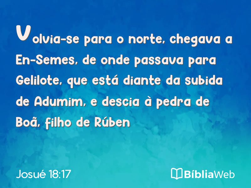 Josué 18:17 em imagem para compartilhar