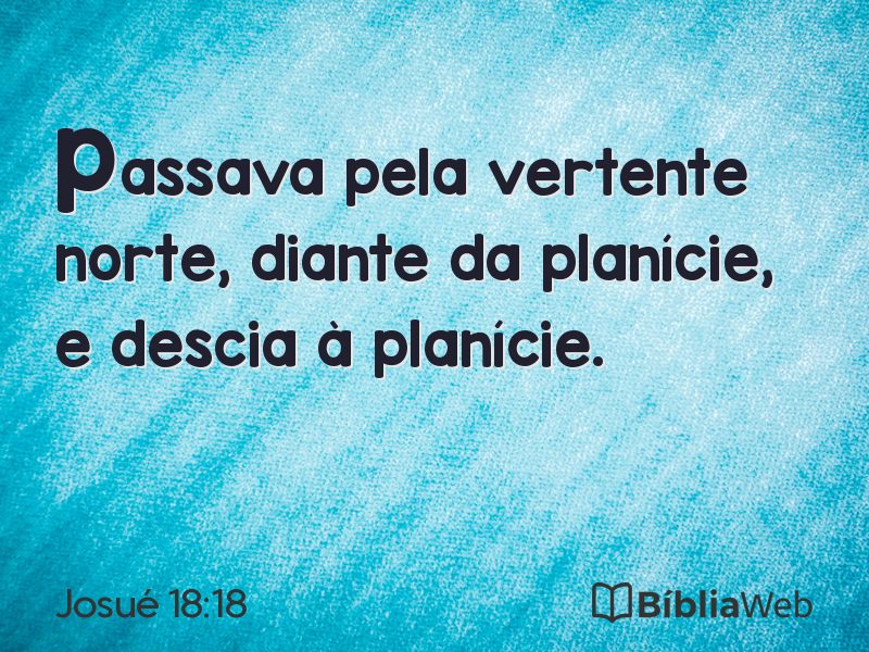 Josué 18:18 em imagem para compartilhar