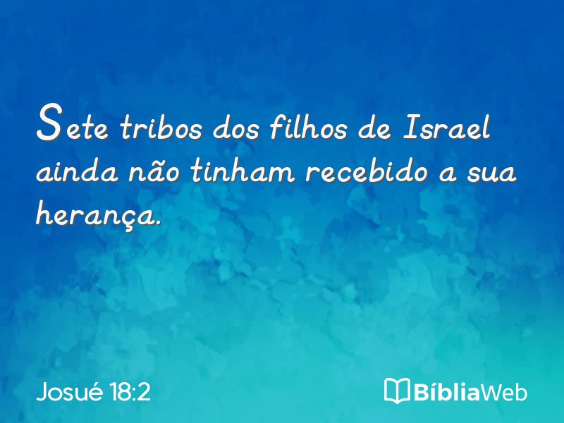 Josué 18:2 em imagem para compartilhar