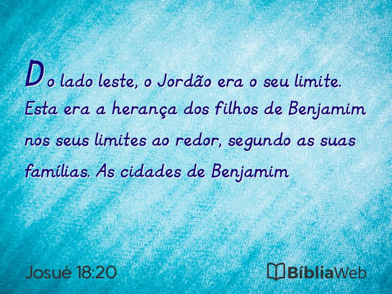 Josué 18:20 em imagem para compartilhar