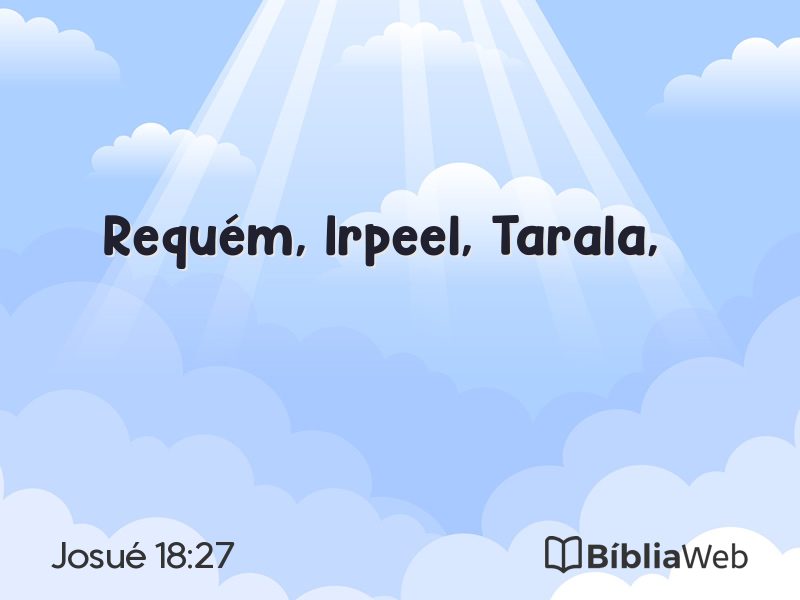 Josué 18:27 em imagem para compartilhar