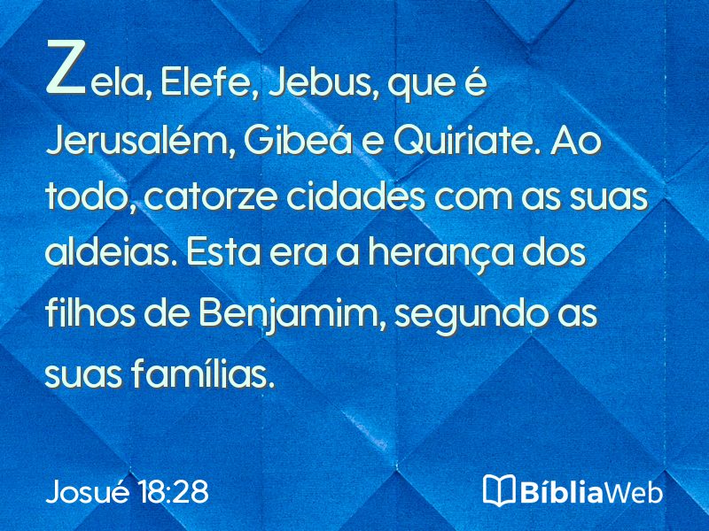 Josué 18:28 em imagem para compartilhar
