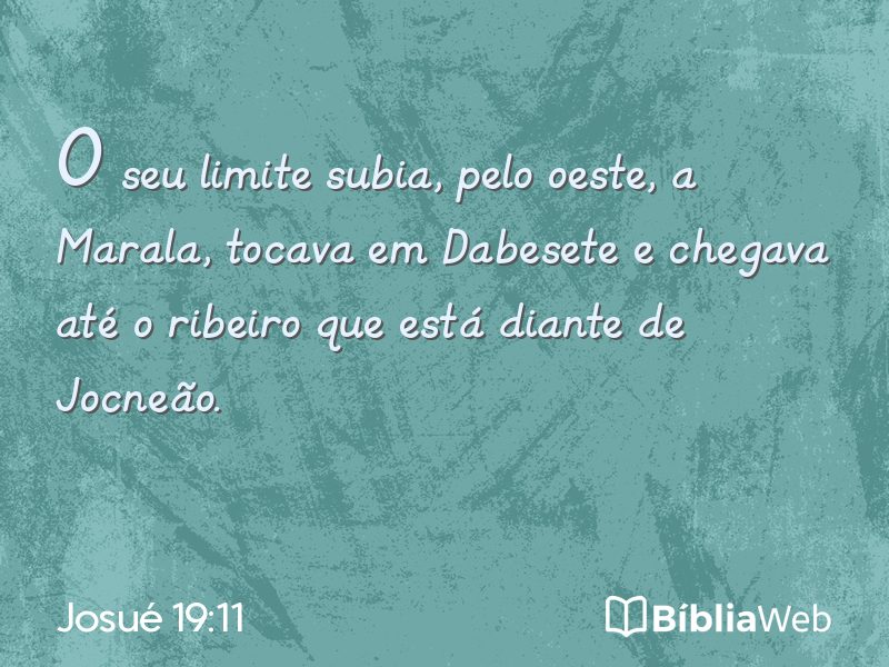 Josué 19:11 em imagem para compartilhar