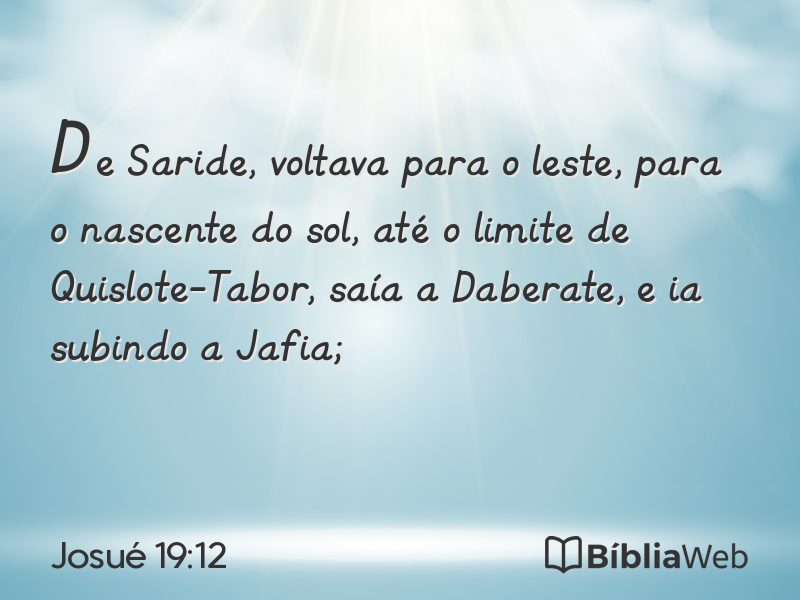 Josué 19:12 em imagem para compartilhar