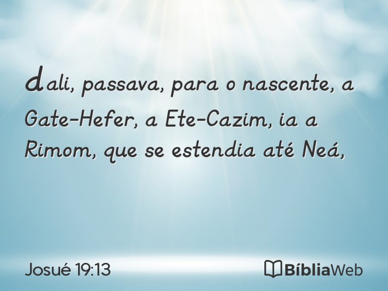Josué 19:13 em imagem para compartilhar