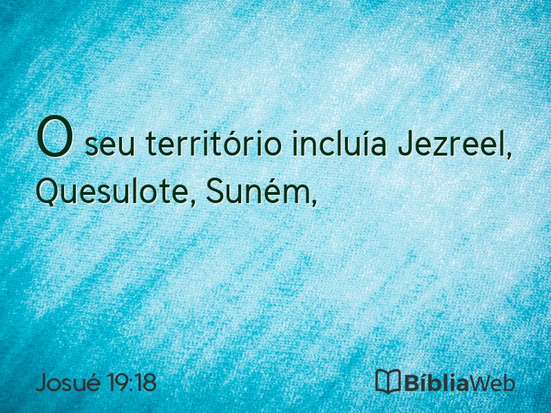 Josué 19:18 em imagem para compartilhar