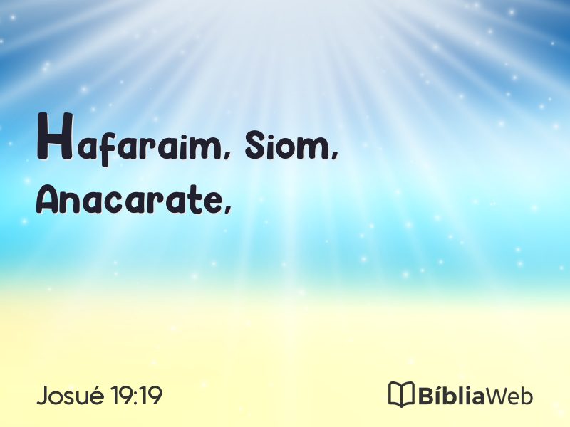 Josué 19:19 em imagem para compartilhar