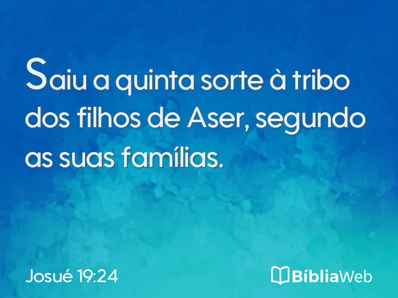 Josué 19:24 em imagem para compartilhar
