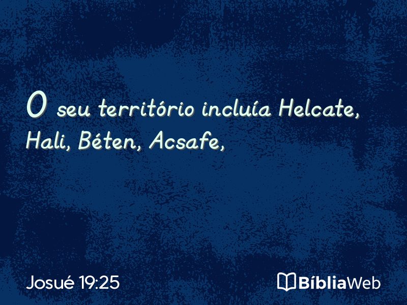 Josué 19:25 em imagem para compartilhar