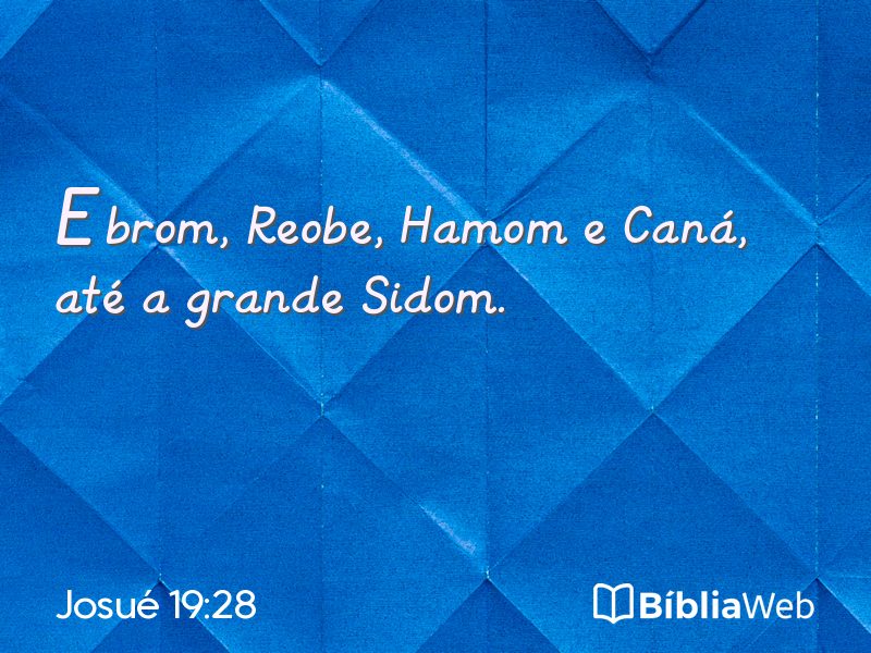 Josué 19:28 em imagem para compartilhar