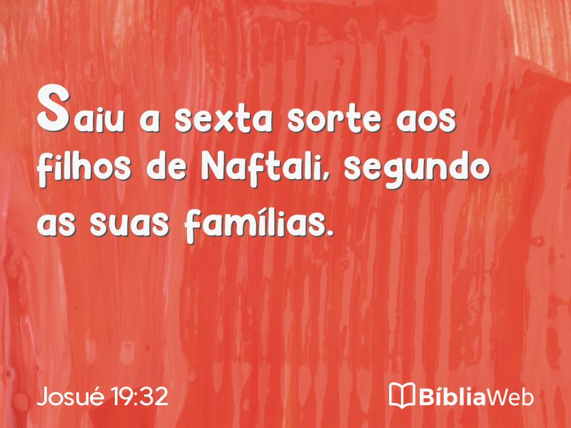 Josué 19:32 em imagem para compartilhar