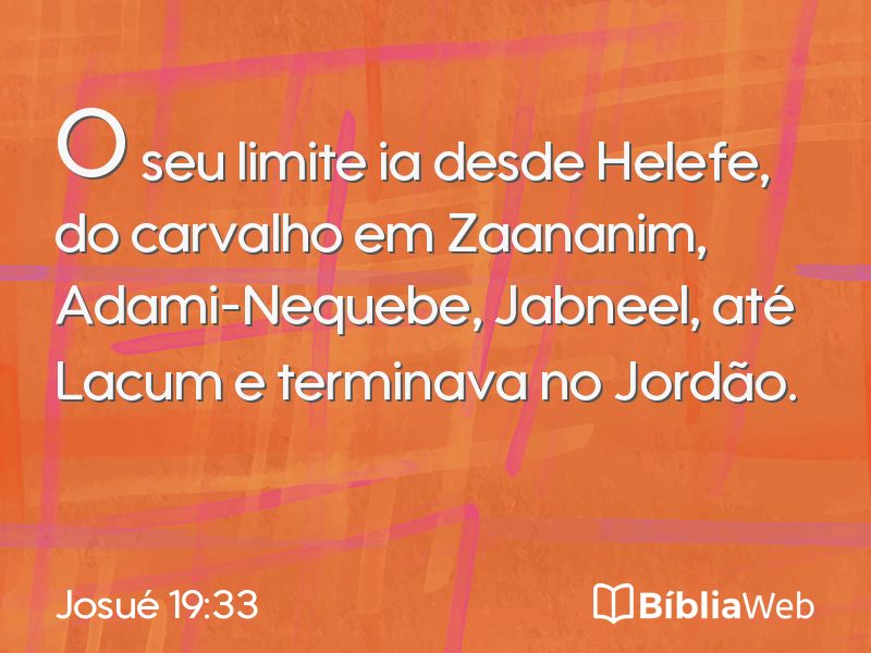 Josué 19:33 em imagem para compartilhar