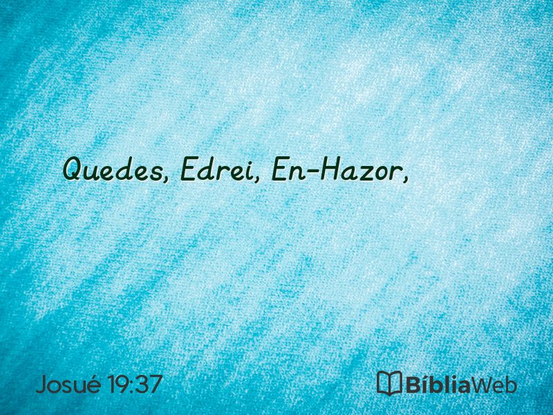 Josué 19:37 em imagem para compartilhar
