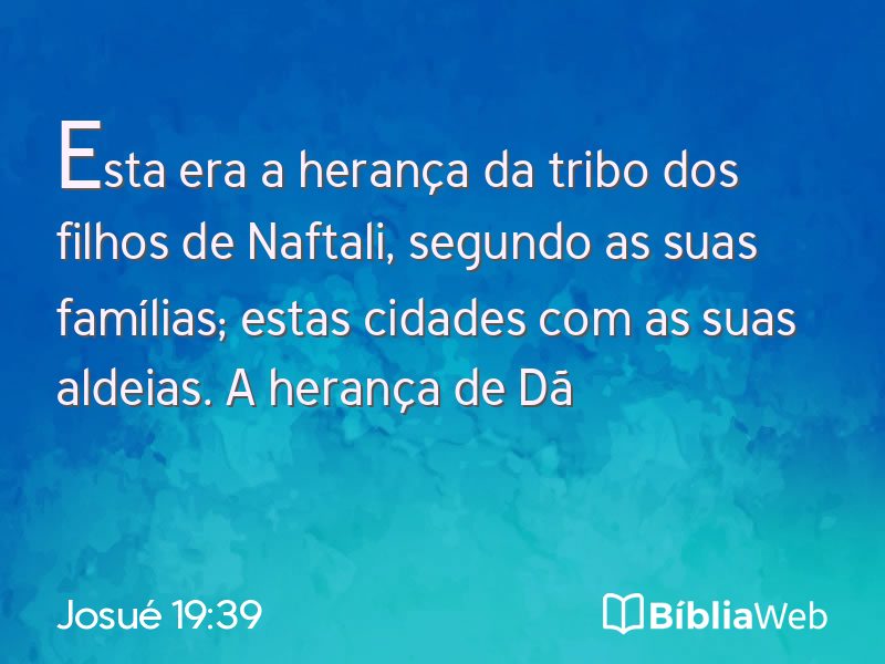 Josué 19:39 em imagem para compartilhar