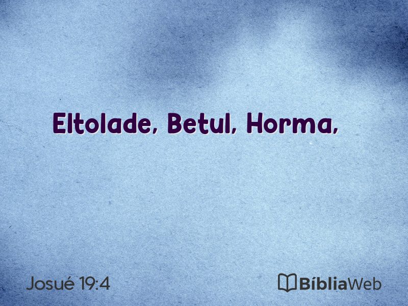Josué 19:4 em imagem para compartilhar