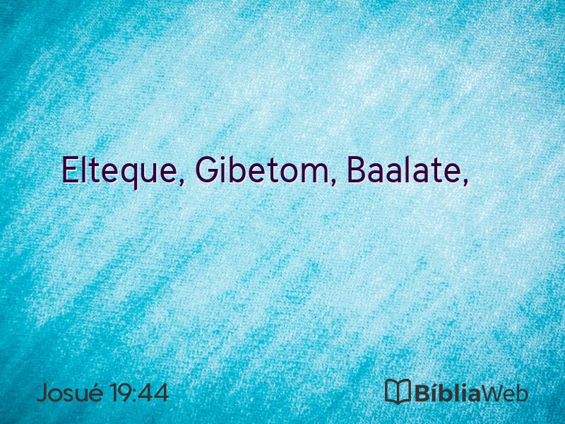 Josué 19:44 em imagem para compartilhar