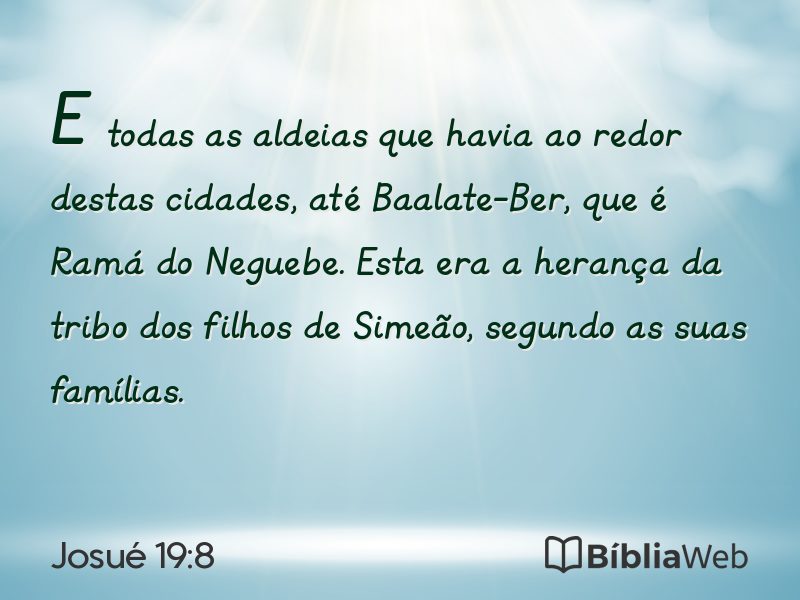 Josué 19:8 em imagem para compartilhar