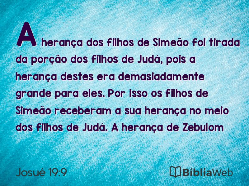 Josué 19:9 em imagem para compartilhar