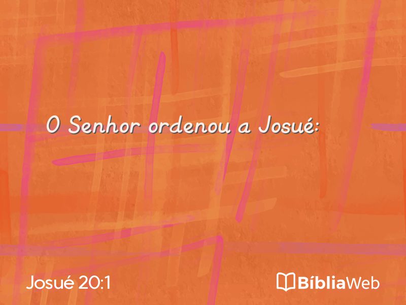 Josué 20:1 em imagem para compartilhar