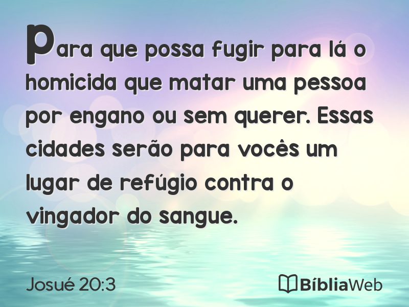 Josué 20:3 em imagem para compartilhar