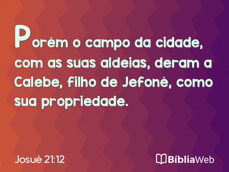 Josué 21:12 em imagem para compartilhar