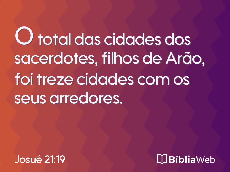 Josué 21:19 em imagem para compartilhar